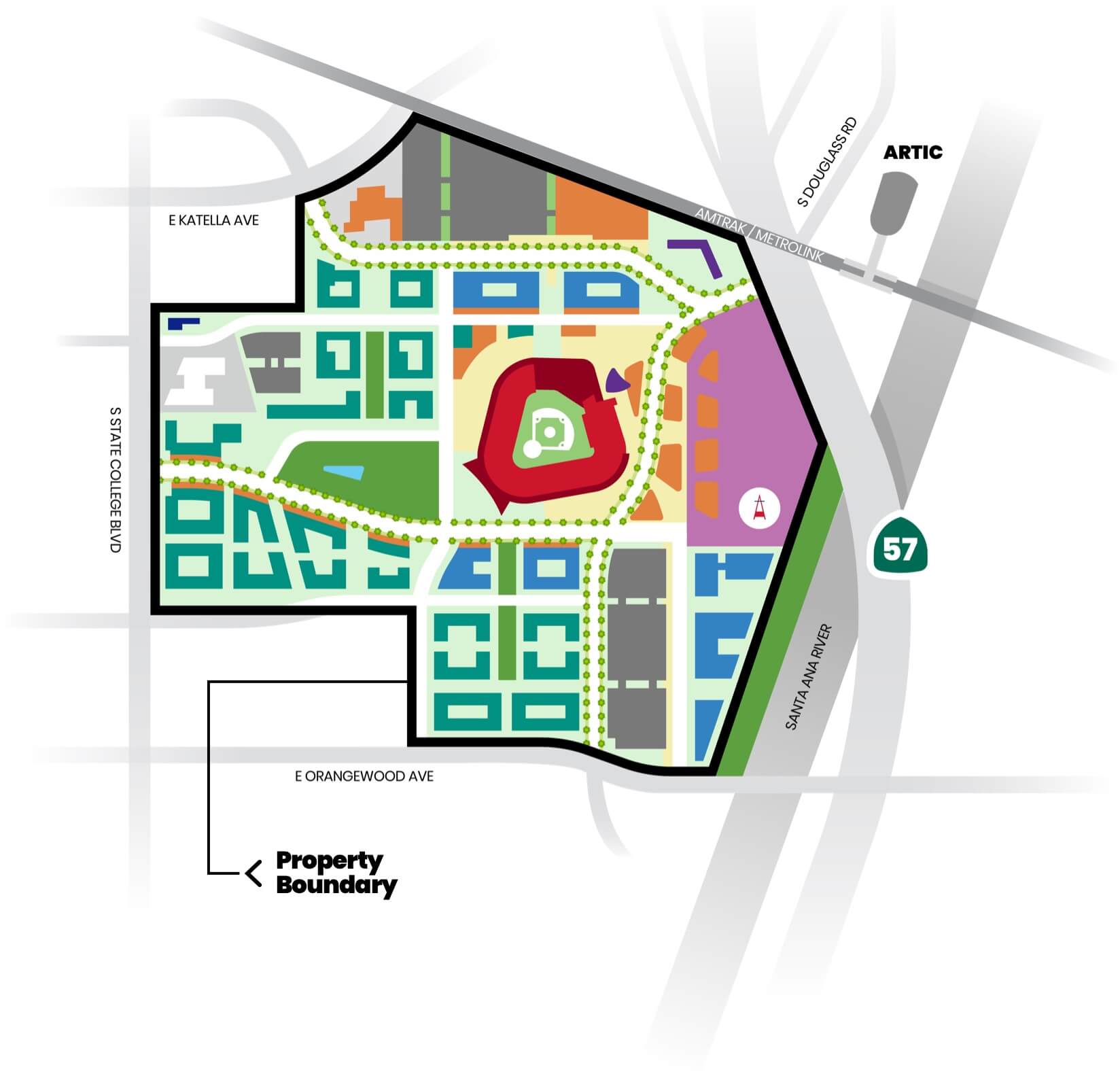 Stadium Site Plan - Overall Map