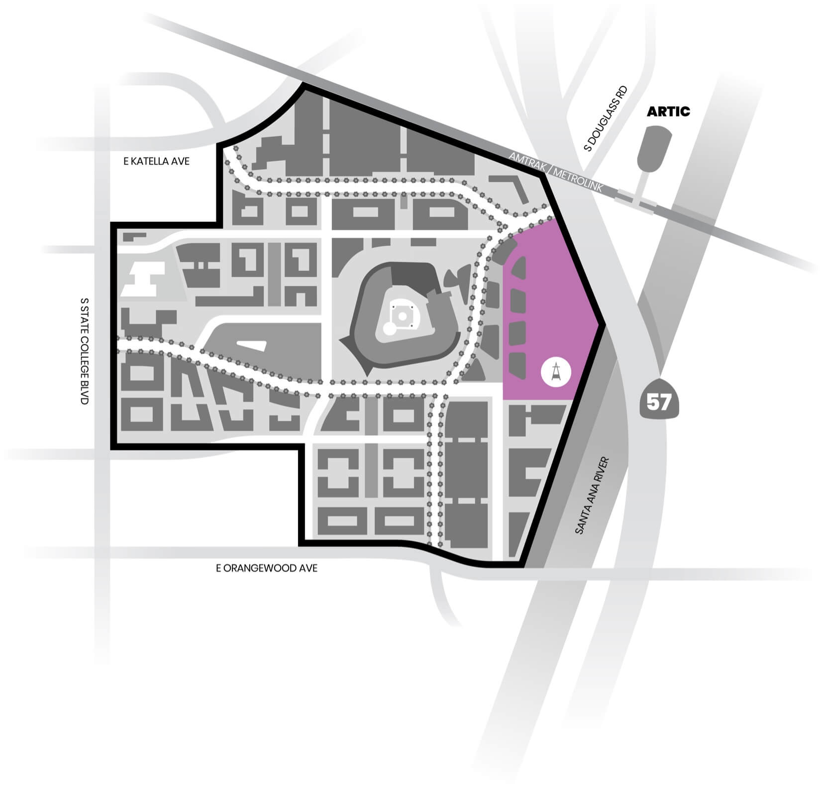 Stadium Site Plan - Flex Space