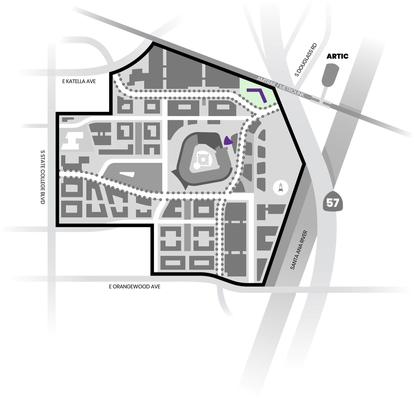 Stadium Site Plan - Hotels