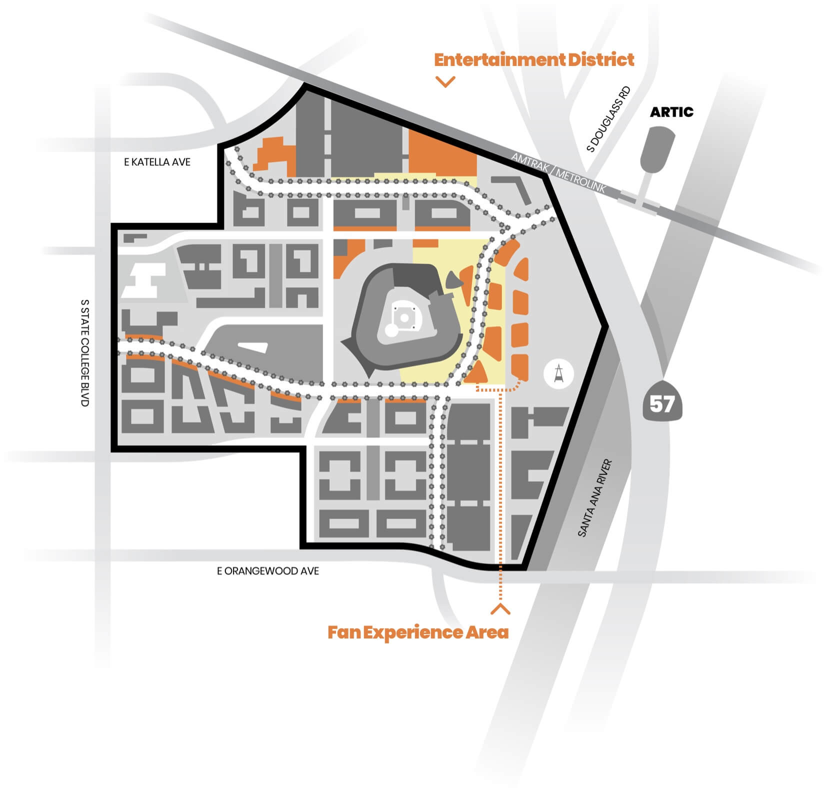 Stadium Site Plan - Retail, Dining and Entertainment