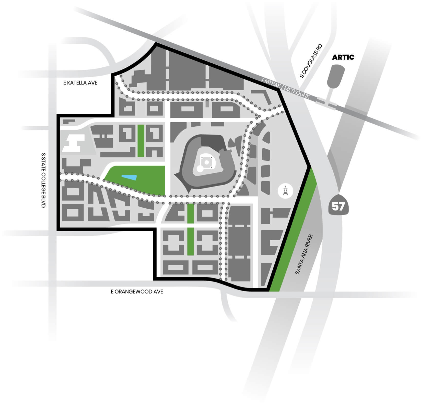 Stadium Site Plan - Urban Park